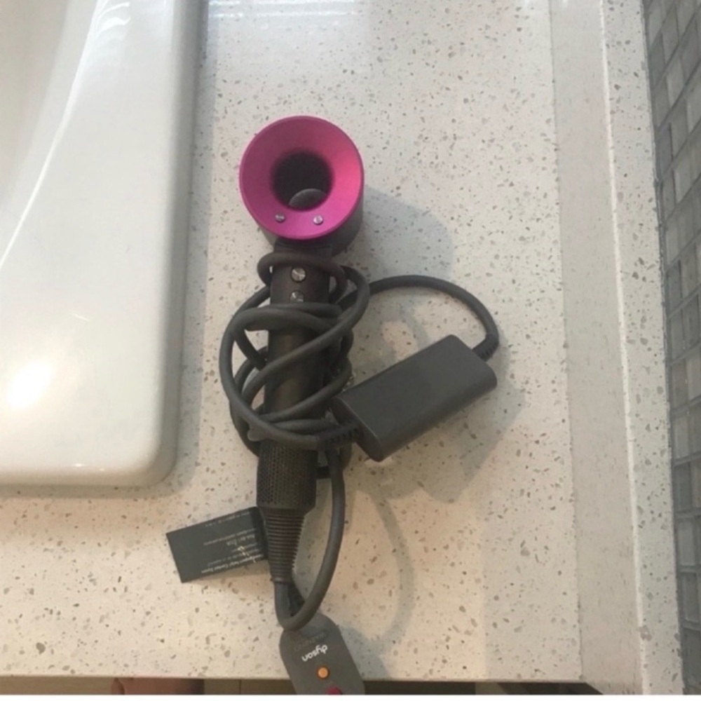 Dyson Supersonic Hair Dryer in Pink and Gray- Box and Accesories included